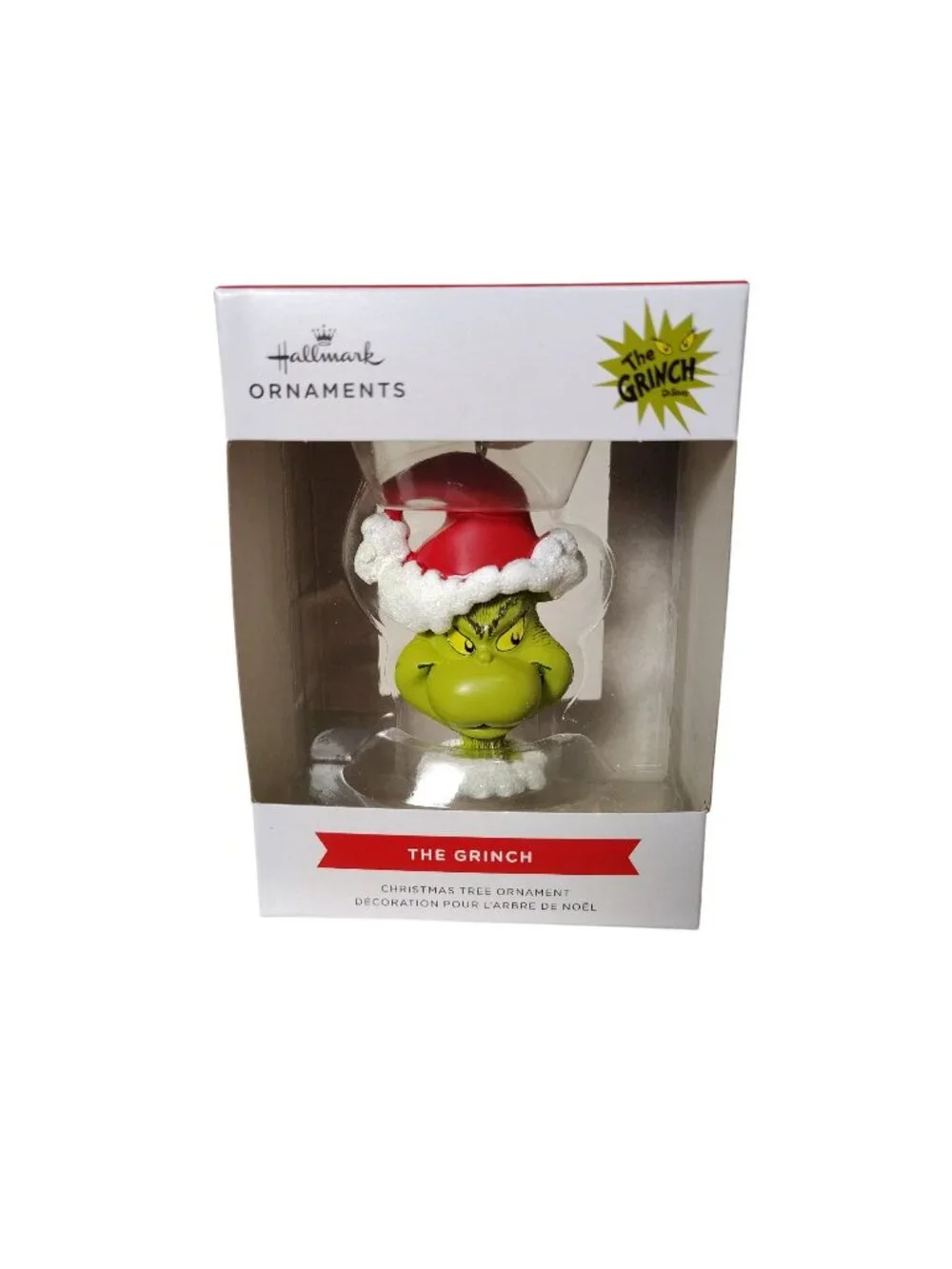 Hallmark Christmas Ornament The Grinch In Santa Hat Collectible Decoration
